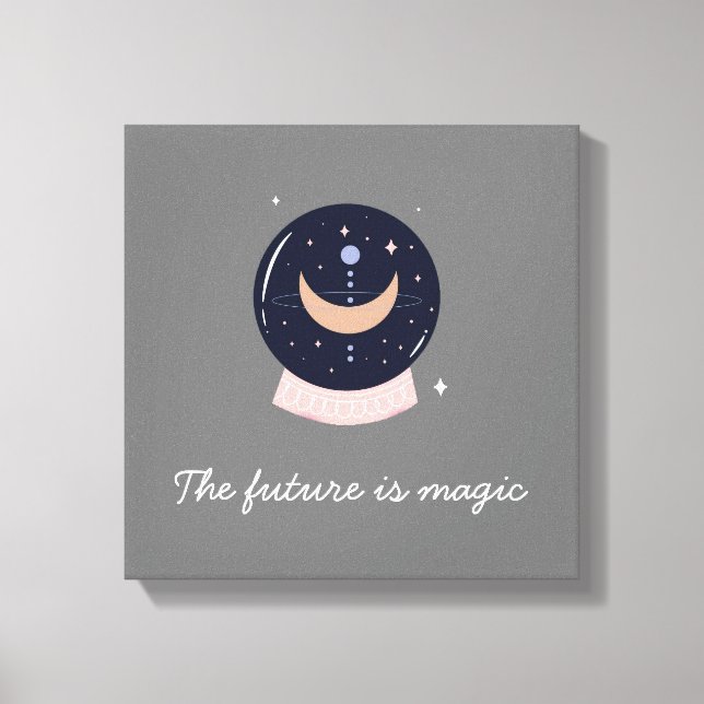 Lienzo Psíquico de bola de cristal (Anverso)