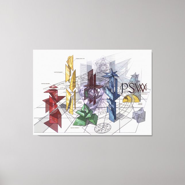 Lienzo PSW — the word of state. (Anverso)