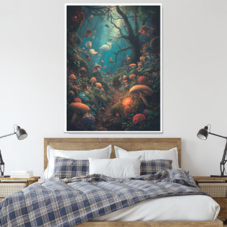 Lienzo Psychedelic woodland canvas print