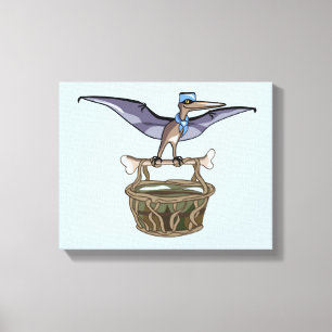 Lienzo Pteranodon Llevando Una Cesta