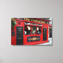 Lienzo Pub de Red Temple Bar en Dublín