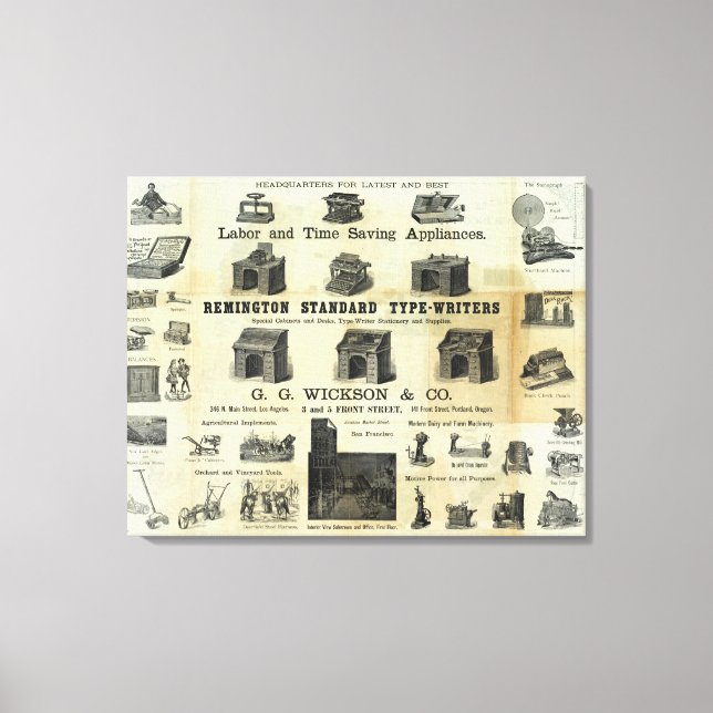 Lienzo Publicidad con mapa de guía (Anverso)