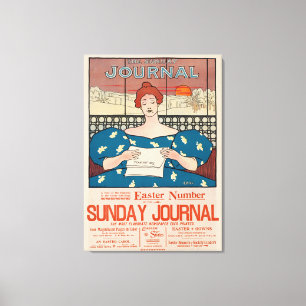 Lienzo Publicidad de periódico dominical