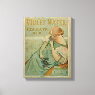 Lienzo Publicidad de poster "agua violeta", por Colgate y