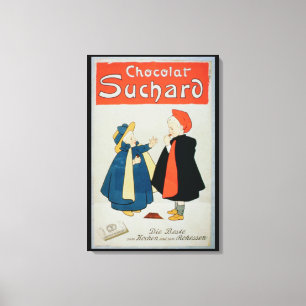 Lienzo Publicidad de poster "chocolate de Suchard" (color