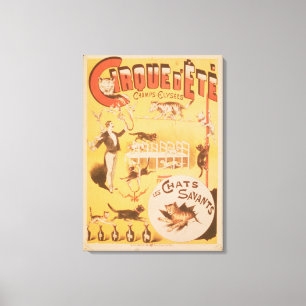 Lienzo Publicidad de poster el d'Ete de Cirque en