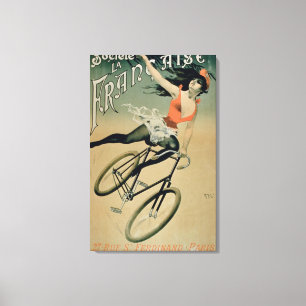 Lienzo Publicidad de poster "La Francaise de Societe",