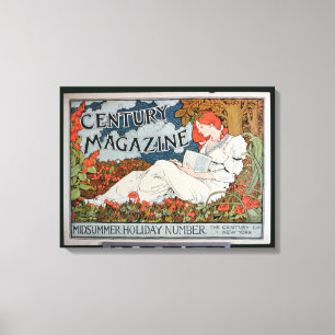 Lienzo Publicidad de poster "revista del siglo", pleno