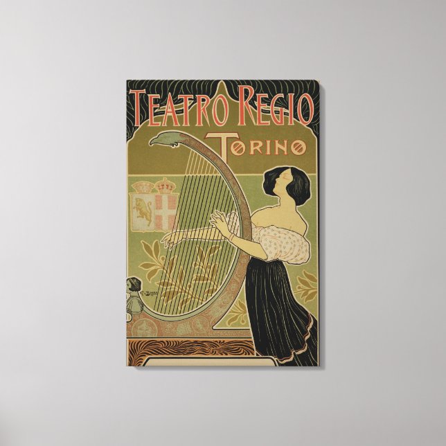 Lienzo Publicidad para el 'Teatro Real' (Anverso)