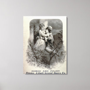 Lienzo Publicidad para 'Romeo y Julieta', protagonizada p