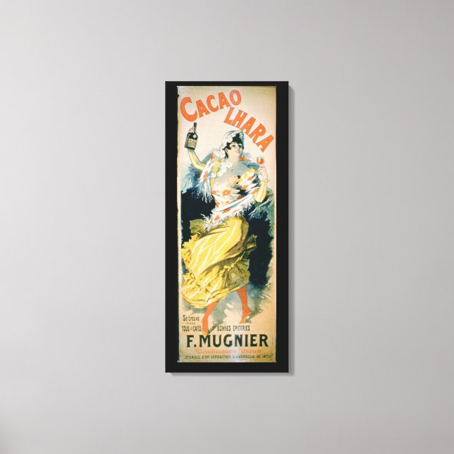 Lienzo Publicidad poster 'Lhara Creme de Cacao', Digon ( (Anverso)