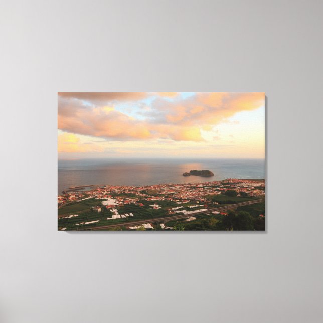 Lienzo Pueblo de las Azores (Anverso)