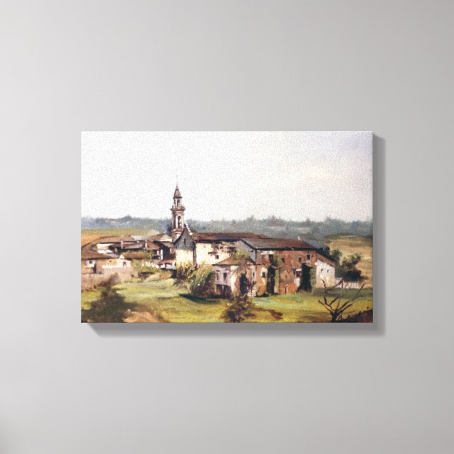 Lienzo Pueblo de Lugo/Village in Lugo (Anverso)