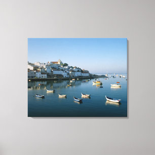Lienzo Pueblo de Pescadores de Ferragudo, Algarve, Portug