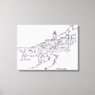 Lienzo Pueblo de Speracedes   Provenza, Francia