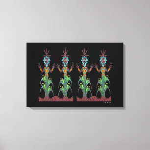 Lienzo Pueblo del Corn Azul