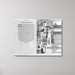 Lienzo Pueblo indio de Secoton