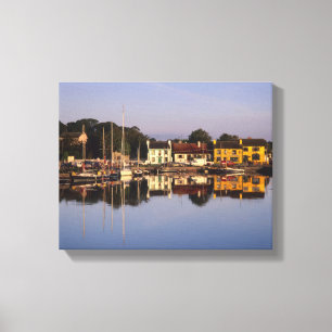 Lienzo Pueblo y puerto, Kinvarra, Condado de Galway,