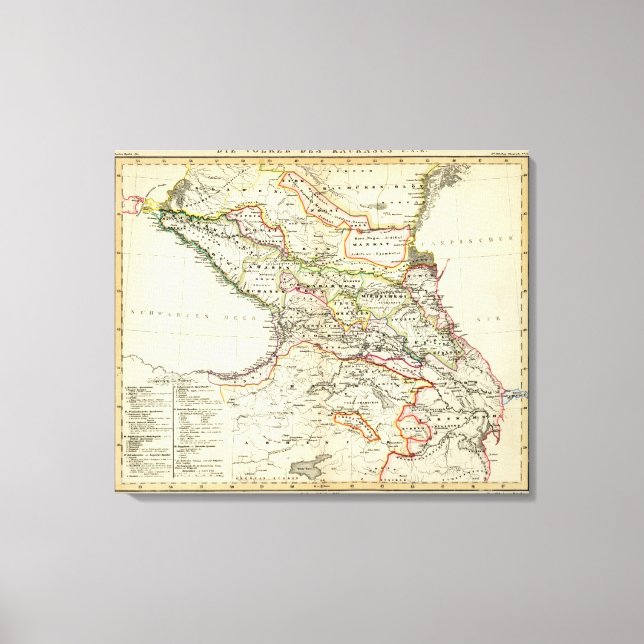 Lienzo pueblos del Cáucaso (Anverso)