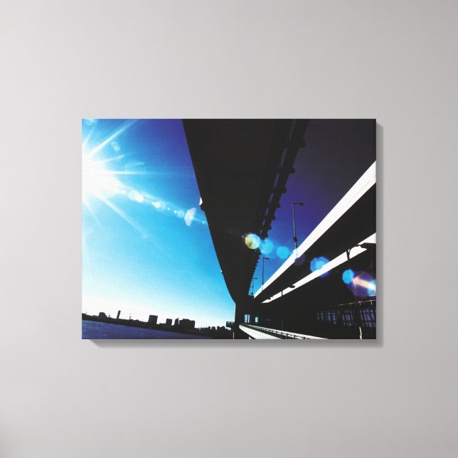 Lienzo Puente arco iris, Tokio (Anverso)