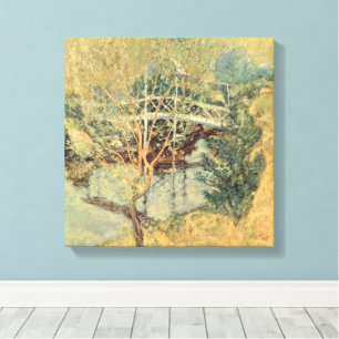 Lienzo Puente Blanco de Twachtman, Impresionismo Antiguo