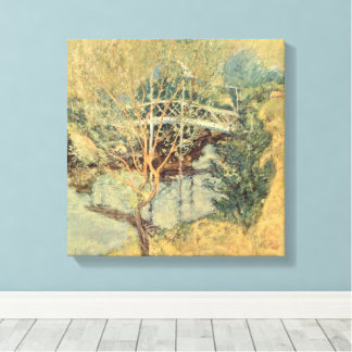 Lienzo Puente Blanco de Twachtman, Impresionismo Antiguo