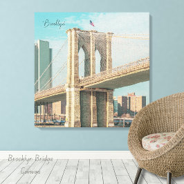 Lienzo Puente Brooklyn de Nueva York
