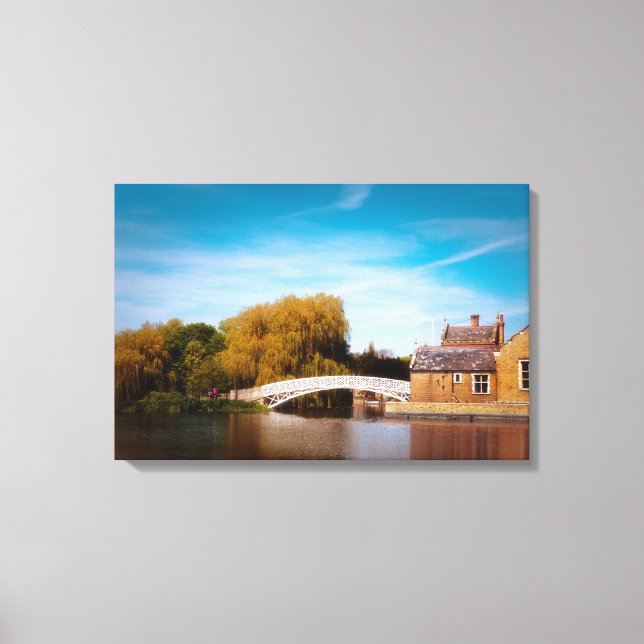 Lienzo Puente chino en Godmanchester (Anverso)