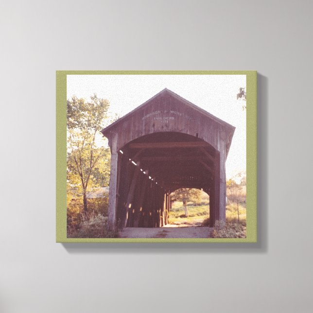Lienzo Puente cubierto (Anverso)
