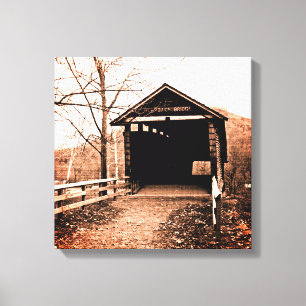 Lienzo Puente cubierto