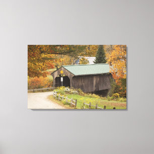 Lienzo Puente cubierto, Vermont, EE. UU.
