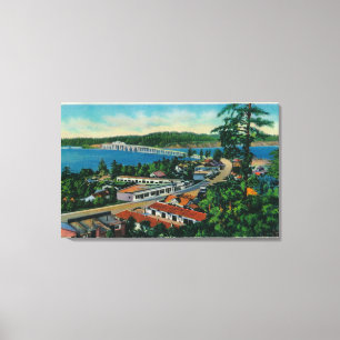 Lienzo Puente de Alsea Bay en Waldport, Oregón