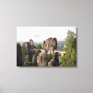 Lienzo Puente de Bastei en la lona sajona de Suiza