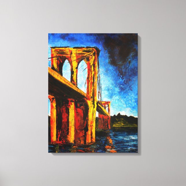 Lienzo Puente de Brooklyn a Utopia 2009 (Anverso)