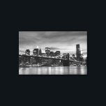 Lienzo Puente De Brooklyn De Noche En La Ciudad De Nueva<br><div class="desc">Puente de Brooklyn y Manhattan Skyline At Night,  Nueva York</div>
