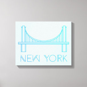 Lienzo Puente de Brooklyn el   New York City