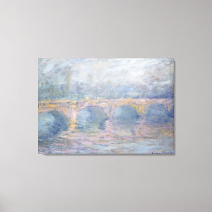 Lienzo Puente de Claude Monet el   Waterloo, Londres, en