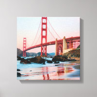 Puente de la puerta de oro tira almohada