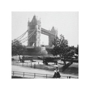 Lienzo Puente de la Torre de Londres, huella del Támesis 