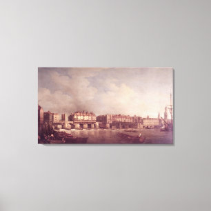 Lienzo Puente de Londres antes de la alteración en 1757