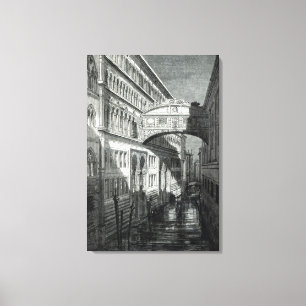 Lienzo Puente de los suspiros, Venecia