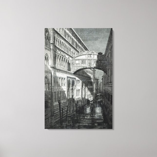 Lienzo Puente de los suspiros, Venecia (Anverso)