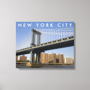 Lienzo Puente de Manhattan el río East   Ciudad de Nueva 