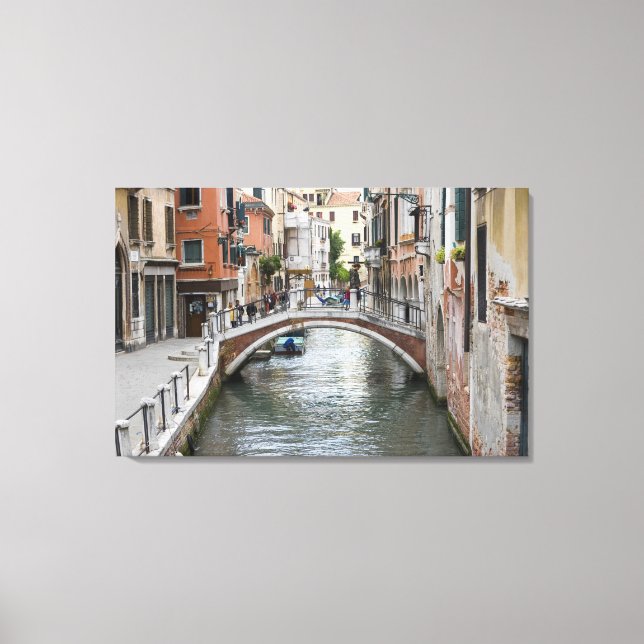 Lienzo Puente de pie en Venecia (Anverso)