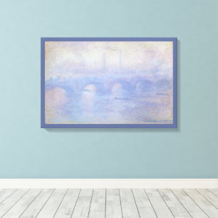 Lienzo Puente de Waterloo, Efecto de Niebla de Claude Mon