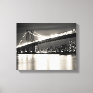 Lienzo Puente de Williamsburg en New York City en la