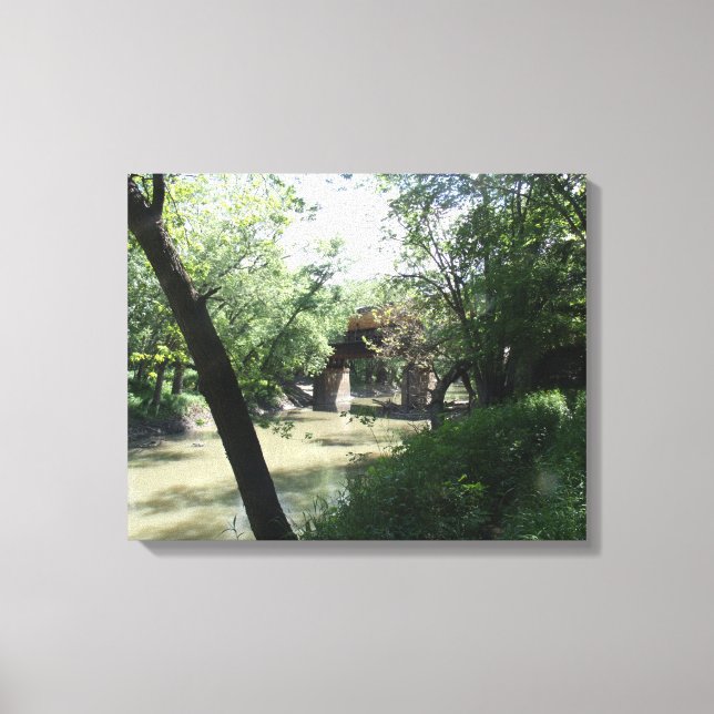 Lienzo Puente ferroviario (Anverso)