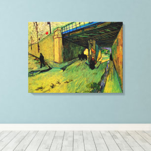 Lienzo Puente ferroviario sobre Montmajour de Vincent van