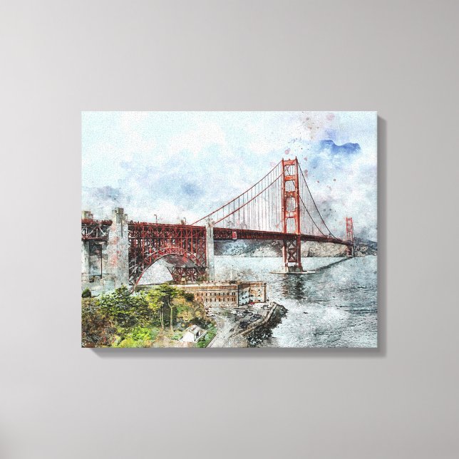 Lienzo Puente Golden Gate (Anverso)
