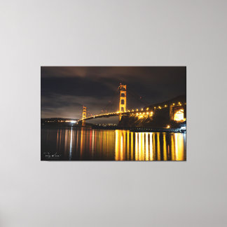 Lienzo Puente Golden Gate brillante